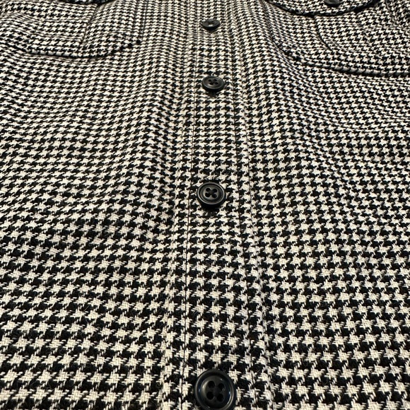 Filson Northwest 85% Wool Shirt Checkered Black Collared Button Up Mens S NWT - Picture 9 of 9